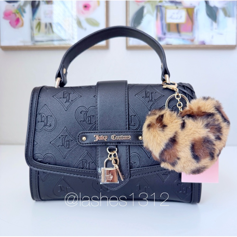 JUICY COUTURE Bag Locked In Flap Crossbody - Black